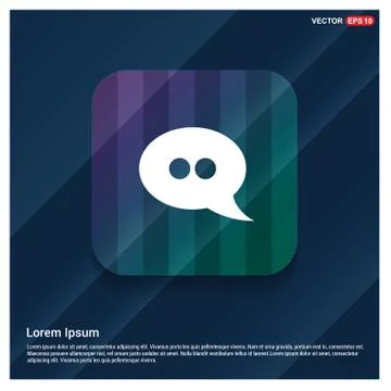 Speech bubble icon Illustrazione stock