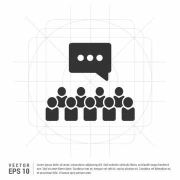 Speech bubble icon Stock Illustration