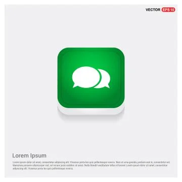 Speech bubble icon Illustrazione stock