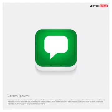 Speech bubble icon Stock Illustration