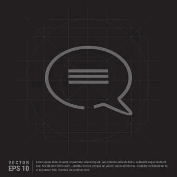 Speech bubble icon 스톡 일러스트