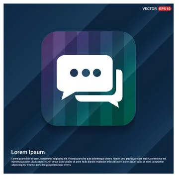 Speech bubble icon Stock Illustration