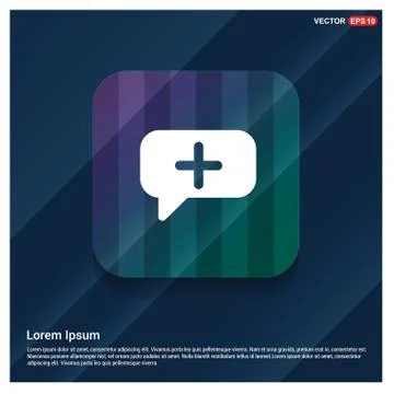 Speech bubble icon Stock Illustration