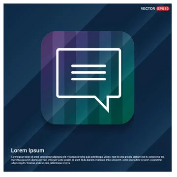 Speech bubble icon Illustrazione stock