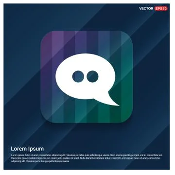 Speech bubble icon Stock Illustration