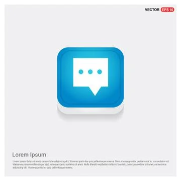 Speech bubble icon Stock Illustration