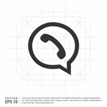 Speech bubble icon Illustrazione stock