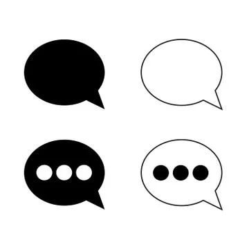 Speech bubble icon Stock Illustration