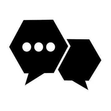Speech bubble icon illustration design Stock Illustration