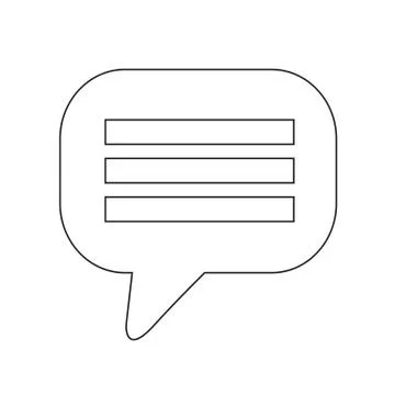 Speech bubble icon illustration design Stock Illustration