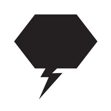 Speech bubble icon Illustration symbol design Illustrazione stock