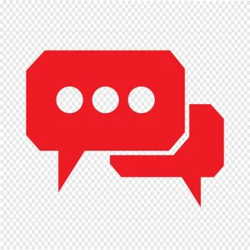 Speech bubble icon Illustration symbol design Illustrazione stock