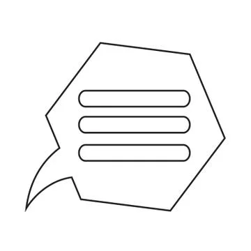 Speech bubble icon Illustration symbol design Stock Illustration
