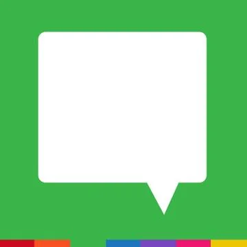 Speech bubble icon Illustration symbol design Stock Illustration
