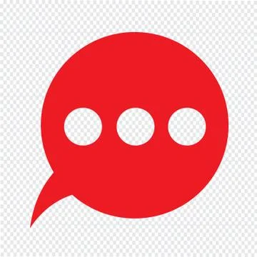 Speech bubble icon Illustration symbol design Stock Illustration