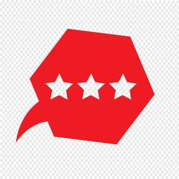 Speech bubble icon Illustration symbol design Stock Illustration