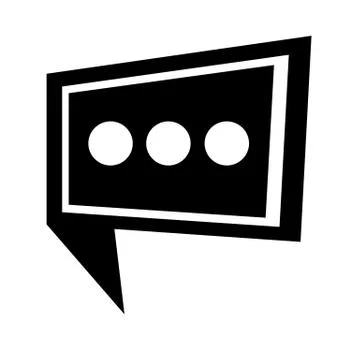 Speech bubble icon Illustration symbol design Stock Illustration
