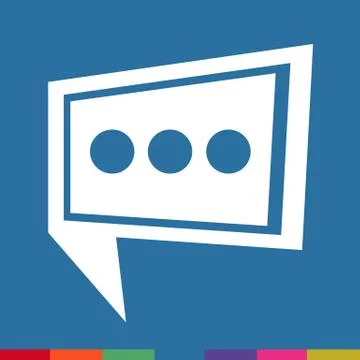 Speech bubble icon Illustration symbol design Stock Illustration