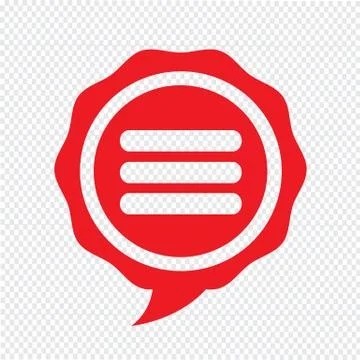 Speech bubble icon Illustration symbol design Stock Illustration