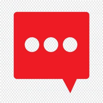 Speech bubble icon Illustration symbol design Stock Illustration