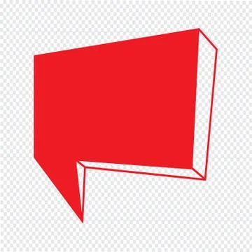 Speech bubble icon Illustration symbol design Stock Illustration