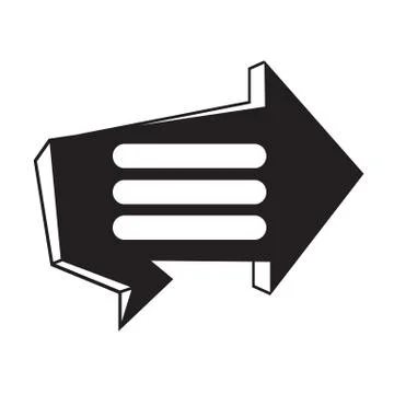 Speech bubble icon Illustration symbol design Stock Illustration