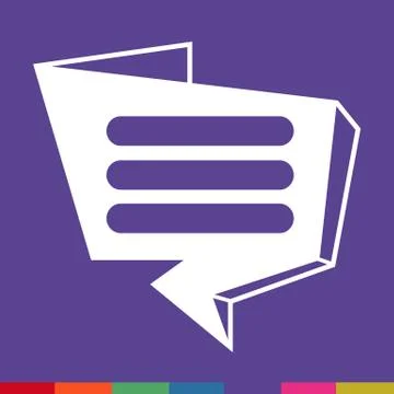 Speech bubble icon Illustration symbol design Stock Illustration