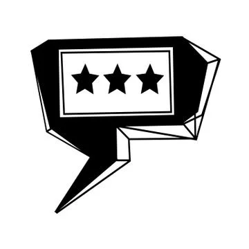 Speech bubble icon Illustration symbol design Stock Illustration