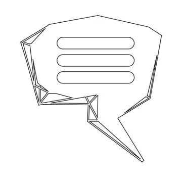 Speech bubble icon Illustration symbol design Illustrazione stock