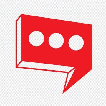 Speech bubble icon Illustration symbol design 스톡 일러스트