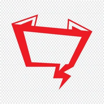Speech bubble icon Illustration symbol design Illustrazione stock