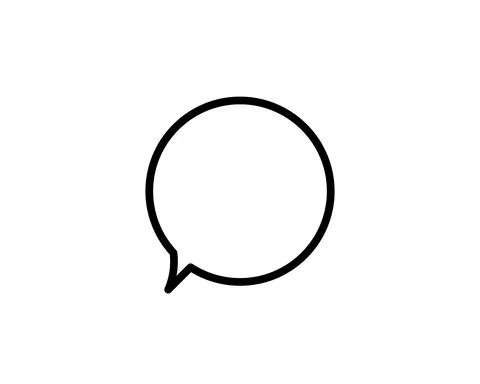 Speech bubble icon. Isolated communication and speech bubble icon line style. Stock Illustration
