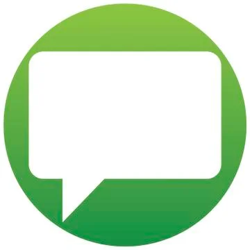 Speech bubble icon, isolated. Flat design. Icon of a set. Stock Illustration