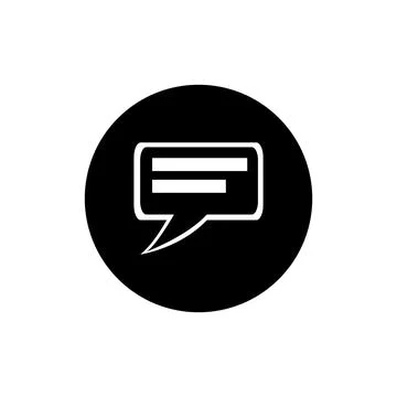 Speech bubble icon logo design. Chat icon vector. Speech bubble vector Stock Illustration