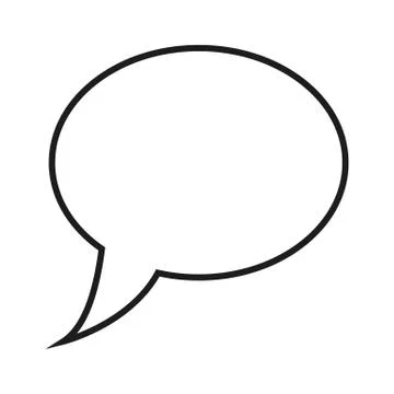 Speech bubble icon Logo template vector illustration Stock Illustration