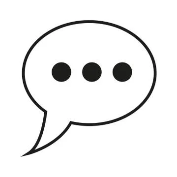 Speech bubble icon Logo template vector illustration Stock Illustration