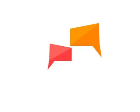 Speech bubble icon Logo template vector Stock Illustration