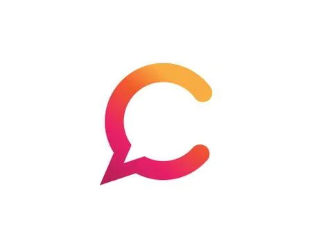 Speech bubble icon Logo template vector illustration vector Illustrazione stock