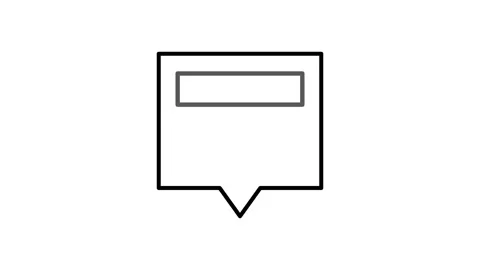 Speech bubble icon representing communication or dialogue. Stock Footage 334037539