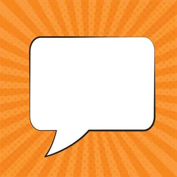 Speech bubble icon. retro comic bubble style. chat icon vector 스톡 일러스트