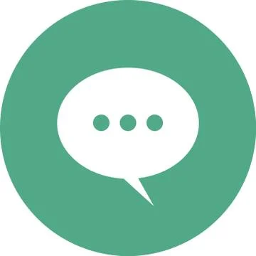 Speech bubble icon, sign and symbol Ilustración de archivo