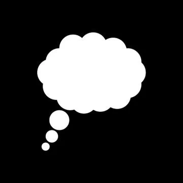 The speech bubble icon. Talk symbol. Flat Stock Illustration