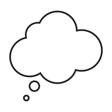 Speech bubble icon vector cloud chat, call out, chat think symbol. Comic spee Illustrazione stock