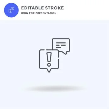 Speech Bubble icon vector, filled flat sign, solid pictogram isolated on white Illustrazione stock