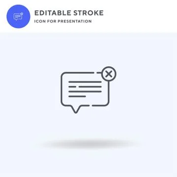 Speech Bubble icon vector, filled flat sign, solid pictogram isolated on white Illustrazione stock