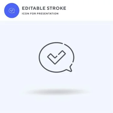 Speech Bubble icon vector, filled flat sign, solid pictogram isolated on white イラスト素材