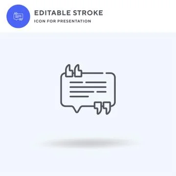 Speech Bubble icon vector, filled flat sign, solid pictogram isolated on white Stock Illustration