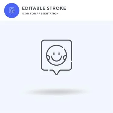 Speech Bubble icon vector, filled flat sign, solid pictogram isolated on white イラスト素材