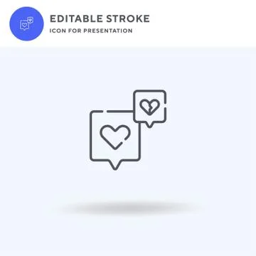 Speech Bubble icon vector, filled flat sign, solid pictogram isolated on white Stock Illustration