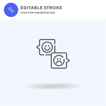 Speech Bubble icon vector, filled flat sign, solid pictogram isolated on white Stock Illustration